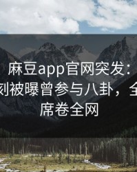 【爆料】麻豆app官网突发：神秘人在傍晚时刻被曝曾参与八卦，全民讨论席卷全网