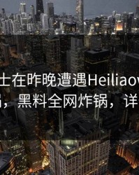 业内人士在昨晚遭遇Heiliaowang网友炸锅，黑料全网炸锅，详情探秘