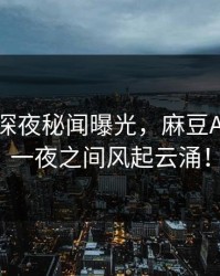 主持人深夜秘闻曝光，麻豆APP官网一夜之间风起云涌！