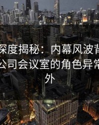51爆料深度揭秘：内幕风波背后，主持人在公司会议室的角色异常令人意外